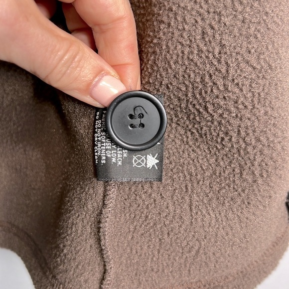 Sahalie Polartec Fleece Button Pea Coat size S - Picture 7 of 8